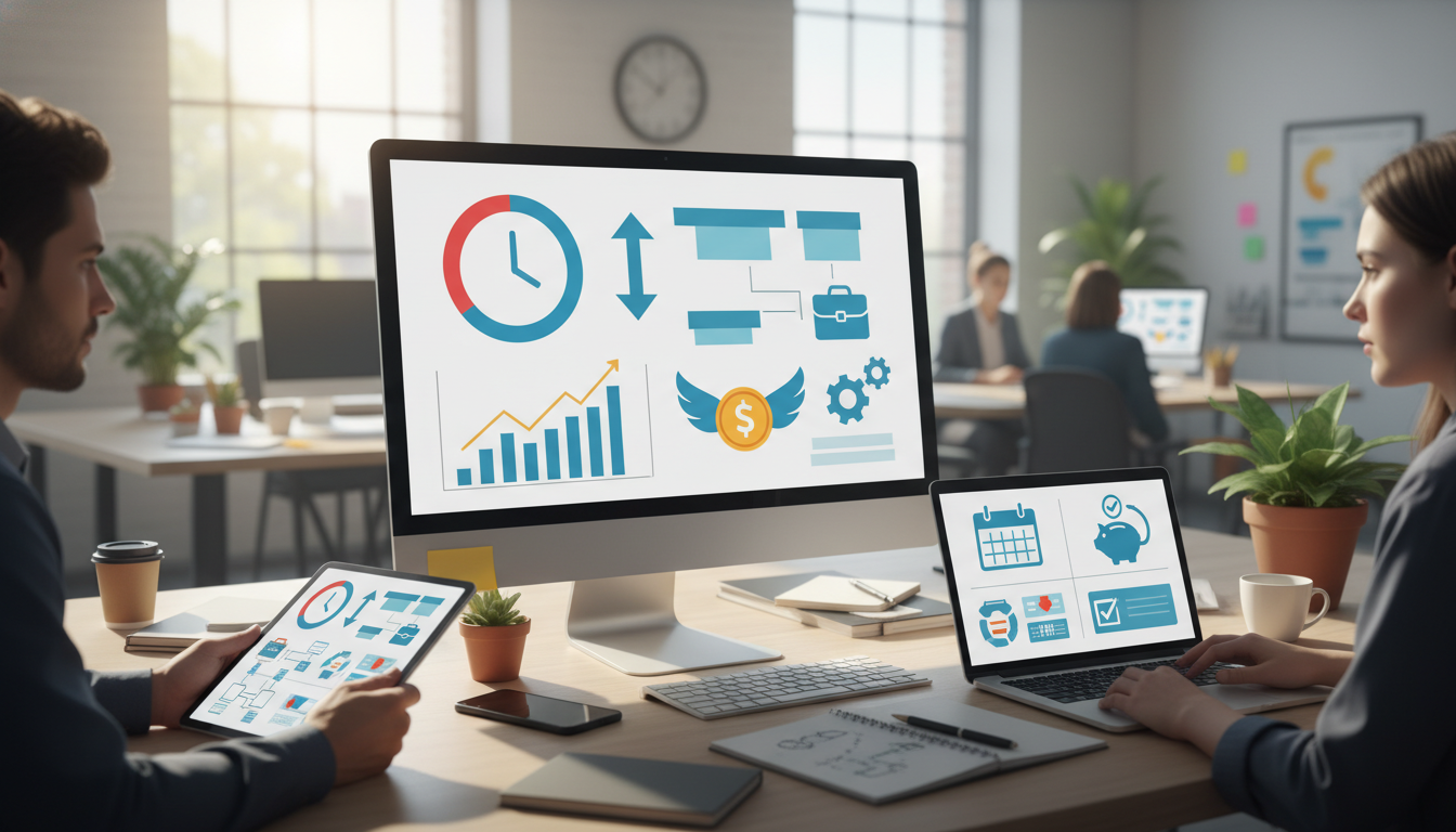 Иллюстрация к статье: ROI дашбордов: как сэкономить 208 рабочих часов и $5200 в год на аналитике