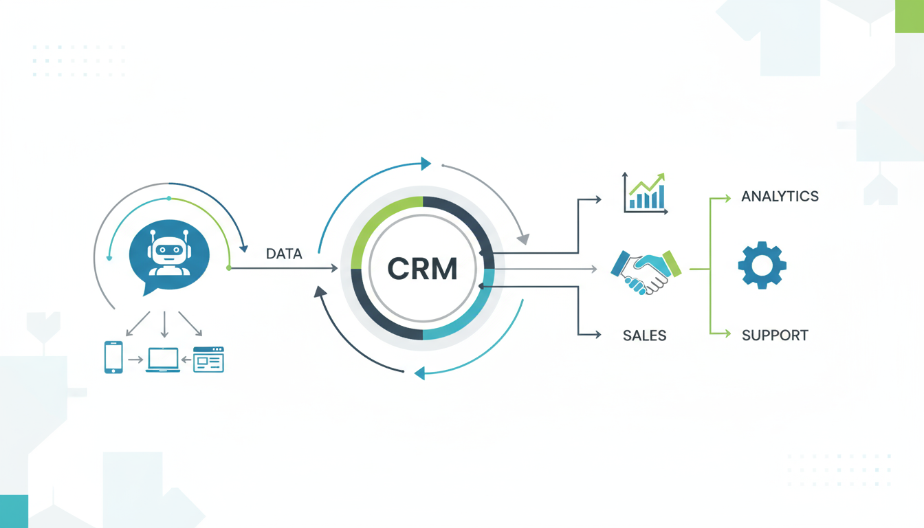 Инфографика: Интеграция чат-ботов с CRM: полное руководство для бизнеса