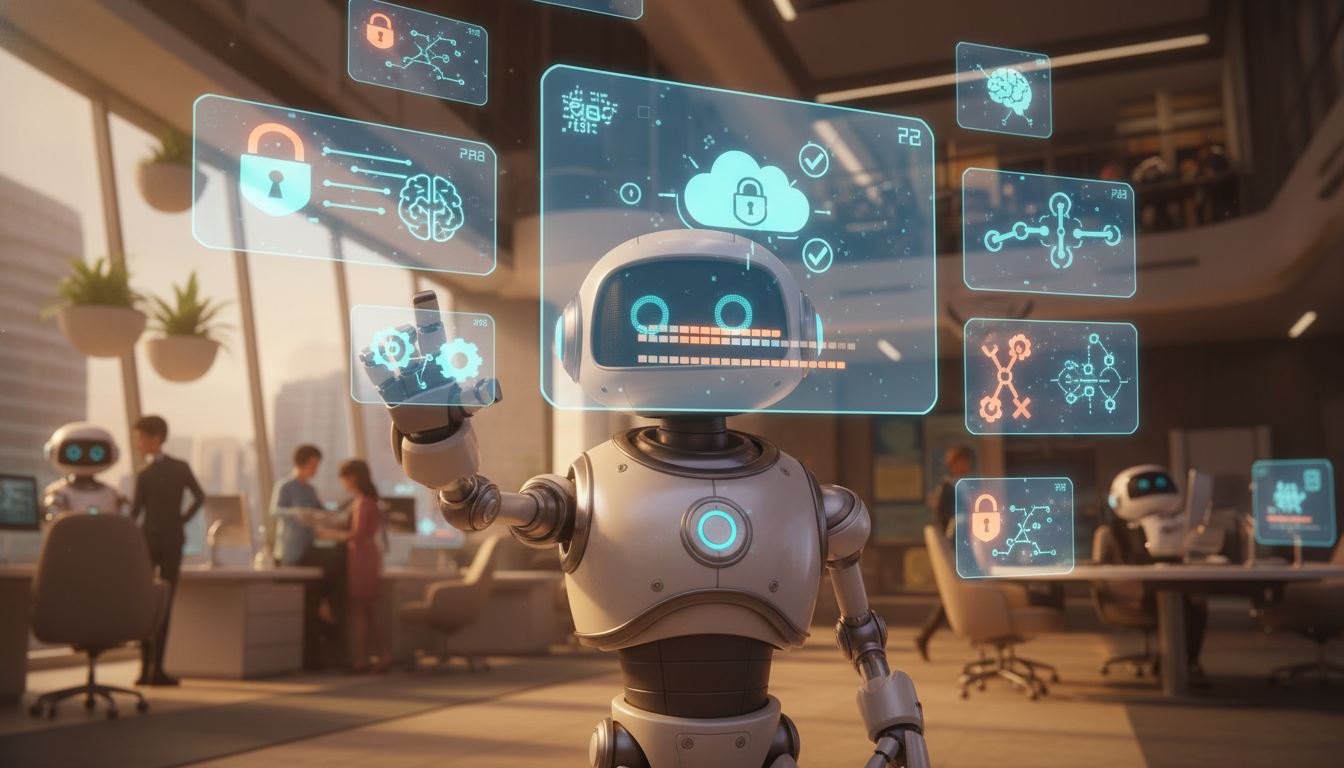 Иллюстрация к статье: AI украдёт мои данные? Безопасность корпоративных ботов