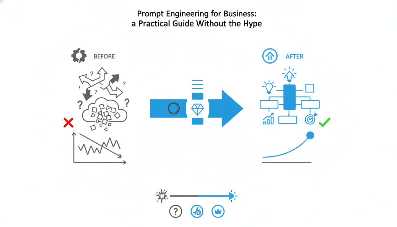Инфографика: Prompt Engineering для бизнеса: практическое руководство без хайпа