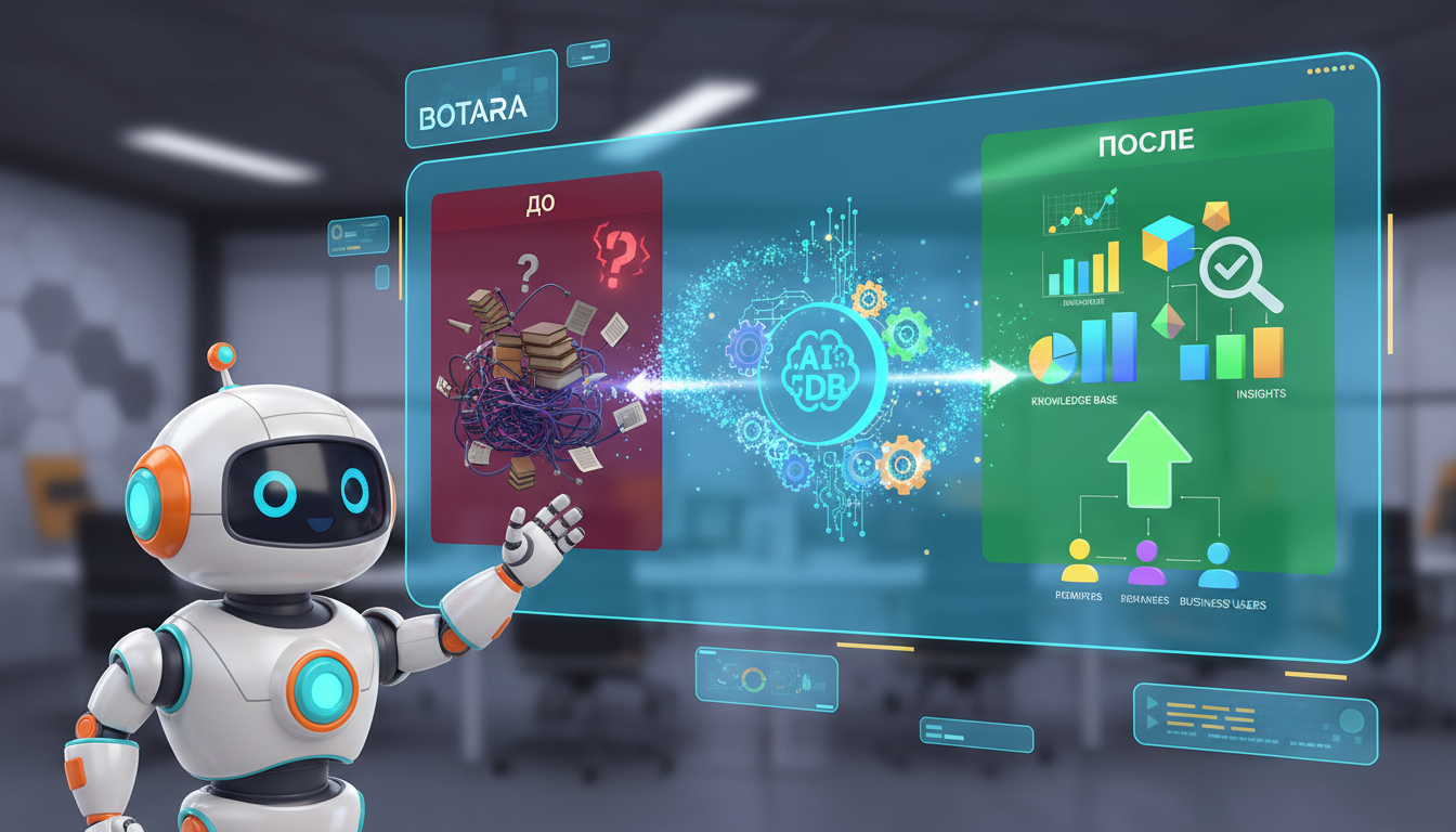 Инфографика: RAG-системы для бизнеса: как AI работает с вашей внутренней базой знаний