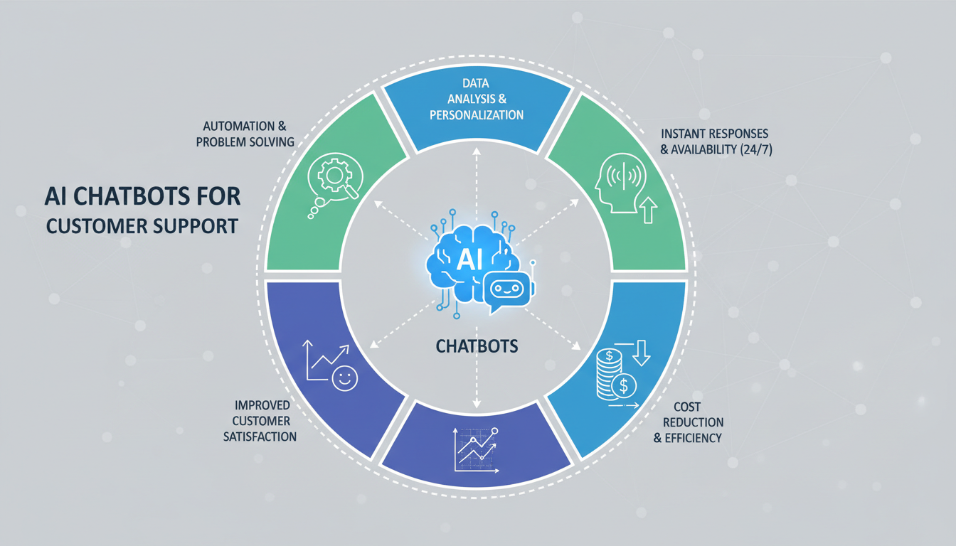 Иллюстрация к статье: AI-чат-боты для клиентской поддержки